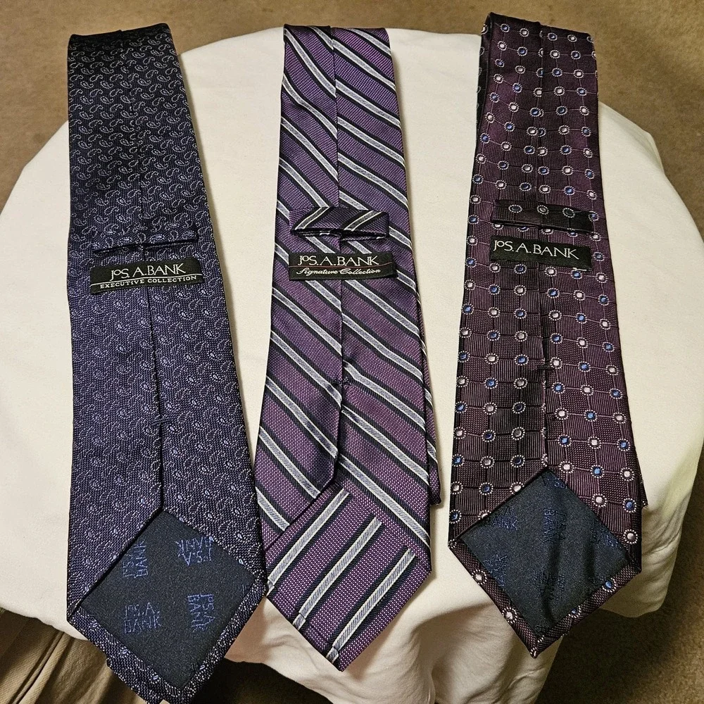 Silk ties Jos.‎ A. Banks  Purple Bundle